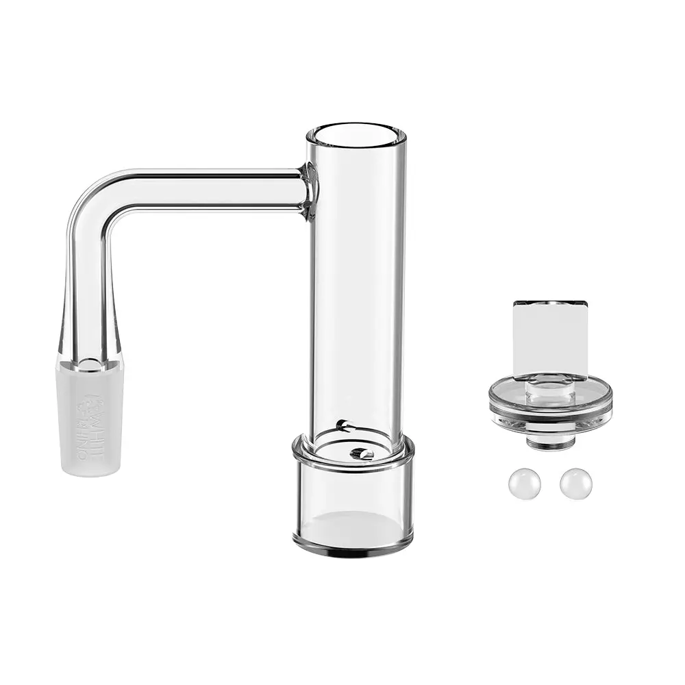 14Mm 90° Terp Slurper Quartz Banger Kit With Carb Cap & Terp Balls - V13 1