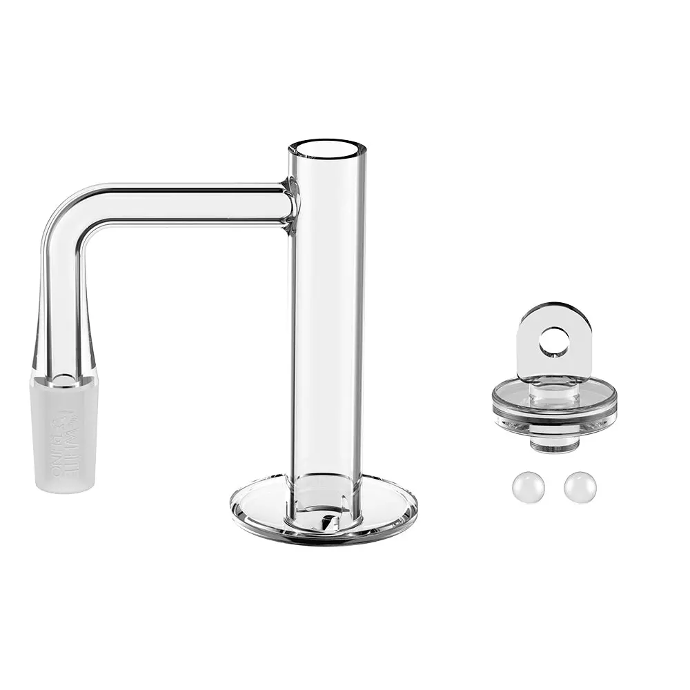 14Mm 90° Terp Slurper Quartz Banger Kit With Carb Cap & Terp Balls - V11 1