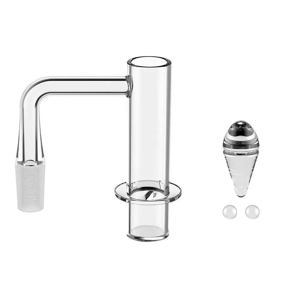 14Mm 90° Terp Slurper Quartz Banger Kit With Carb Cap & Terp Balls - V9 1
