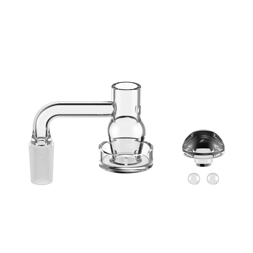 14Mm 90° Terp Slurper Quartz Banger Kit With Carb Cap & Terp Balls - V4 1