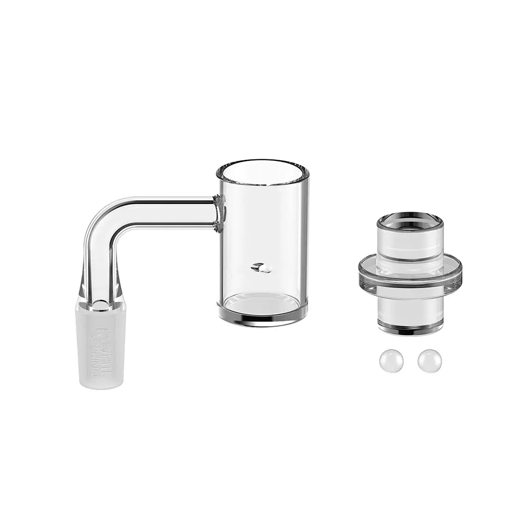14Mm 90° Terp Slurper Quartz Banger Kit With Carb Cap & Terp Balls - V3 1