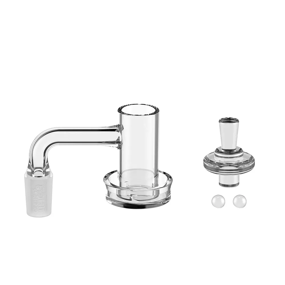 14Mm 90° Terp Slurper Quartz Banger Kit With Carb Cap & Terp Balls - V1 1