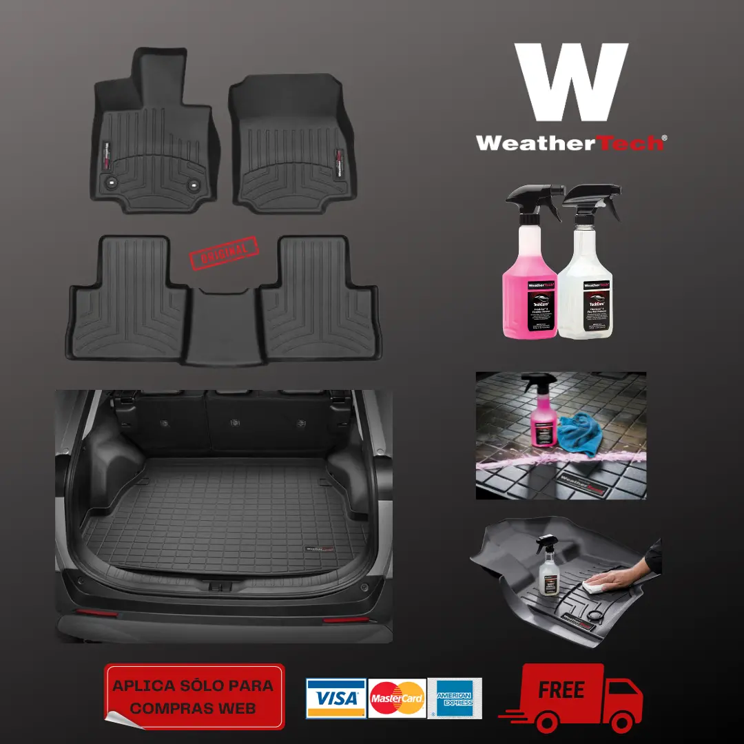 Juego Completo Weathertech Para Toyota Rav4 + Kit De Limpieza 1