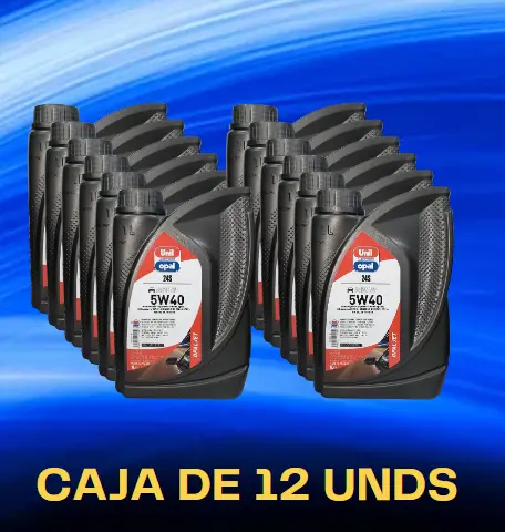 Combo Con 12 Unds Lubricante Full Sintético Marca Unil Opal Viscosidad 5W40 1