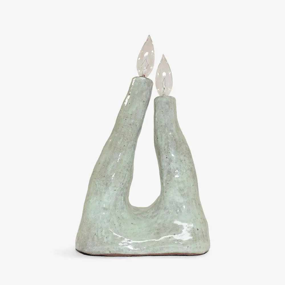 Ula Lamp - Glossy Green 1