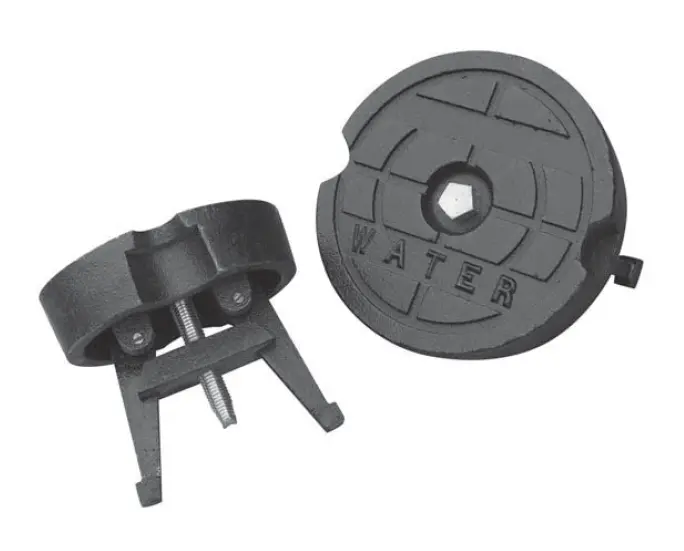 Locking Cast Iron Valve Box Lids For Water Main Valves 1