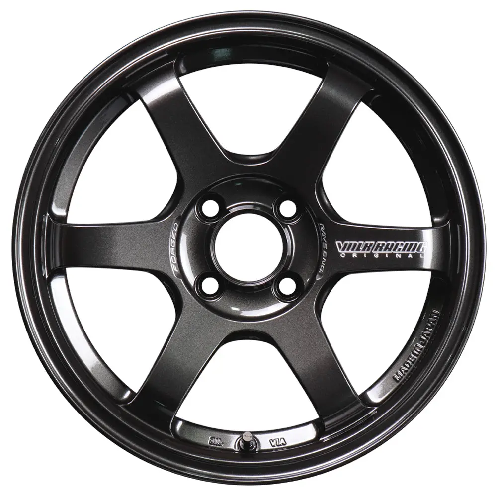 Volk Racing Te37 Sonic Wheels - Diamond Dark Gunmetal 16X7 / 4X100 / +35 1