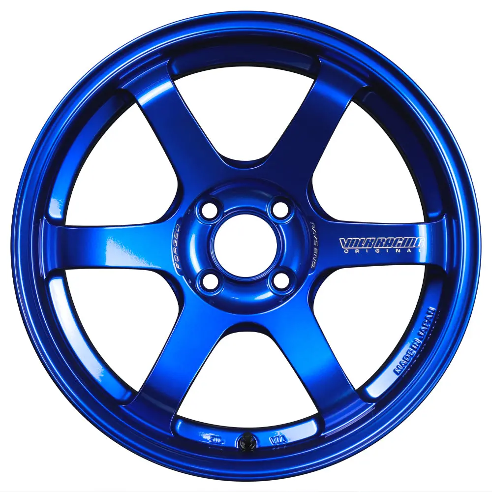 Volk Racing Te37 Sonic Wheels - Hyper Blue 16X8 / 4X100 / +35 1