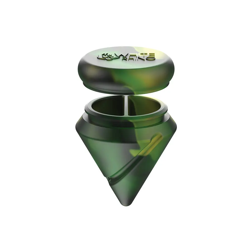 Diamond Spinner Carb Cap Silicone Jar + Terp Ball - Green Yellow Black 1