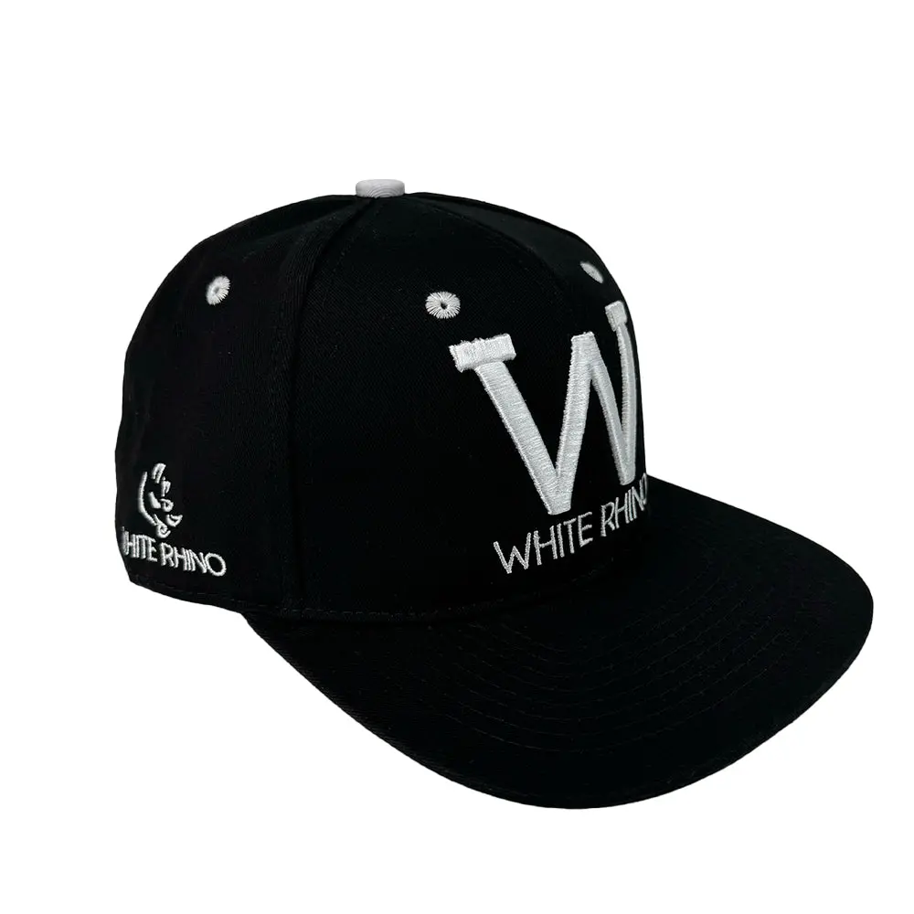 White Rhino Snapback Hat 1