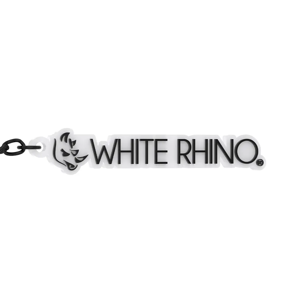 White Rhino Keychain Straight Logo 1