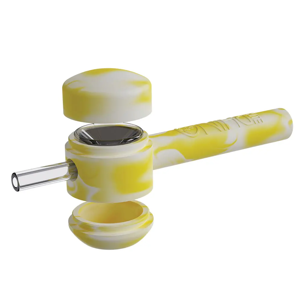 Handpipe To Straw Glow In The Dark - Yellow White 1