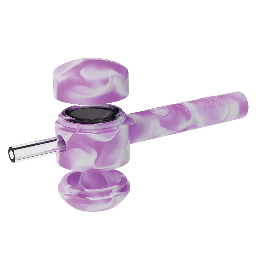 Handpipe To Straw Glow In The Dark - Purple White 1
