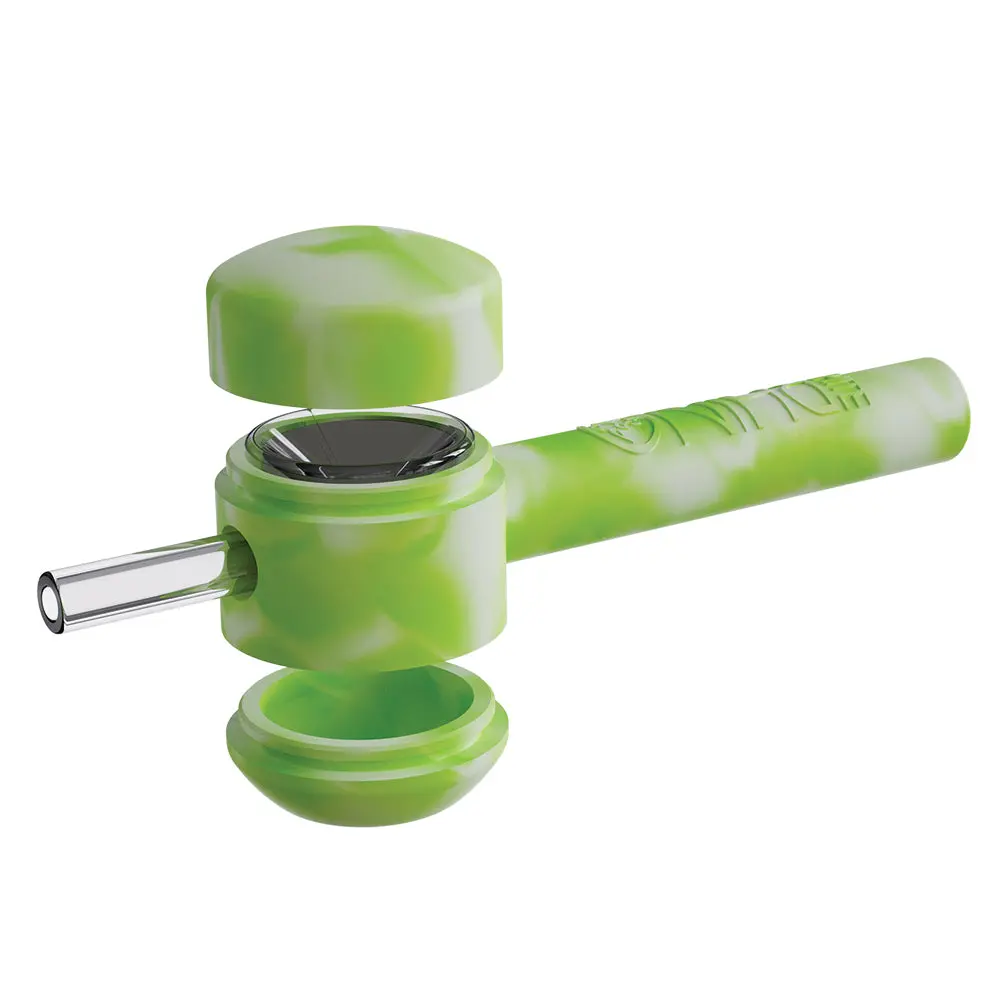 Handpipe To Straw Glow In The Dark - Green White 1
