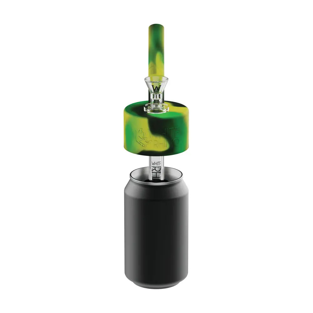 Pop Top Waterpipe Adaptor - Green Yellow Black 1