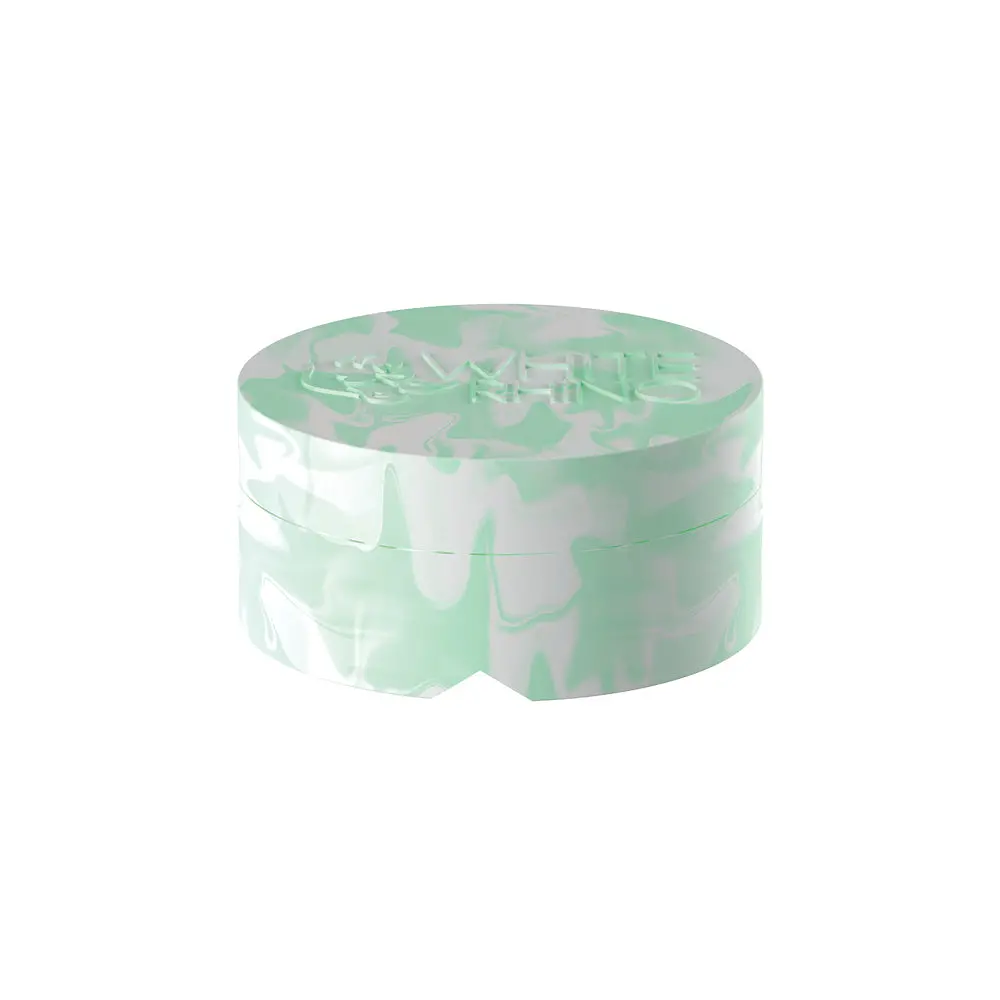 Silicone Spinner Jar And Carb Cap Glow Mint White 1