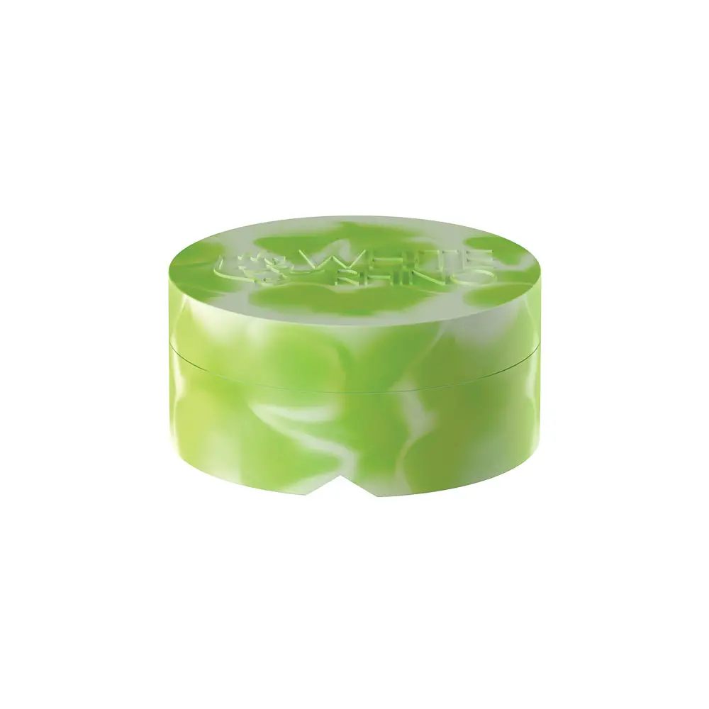 Silicone Spinner Jar And Carb Cap Glow Green White 1