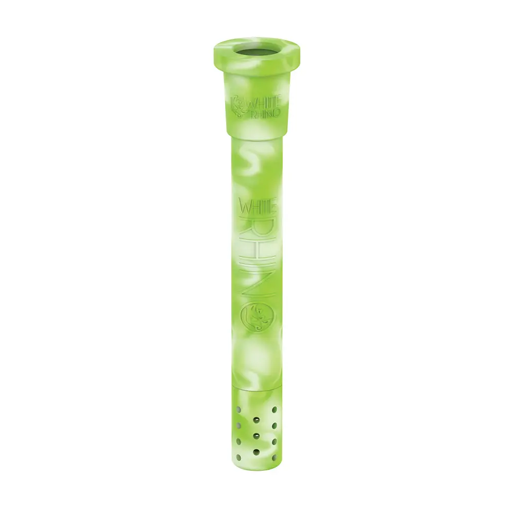 Adjustable Silicone Downstem Glow In The Dark - Green White 1