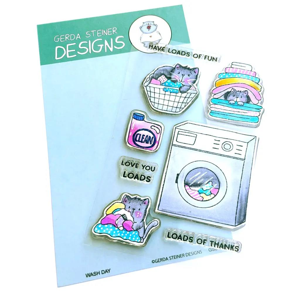 Wash Day 4X6 Clear Stamp Set 1