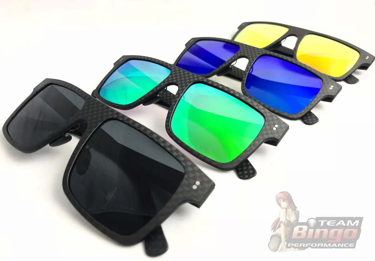 Team Bingo Performance Real Carbon Fibre Sunglasses Dry Carbon Fibre Frames Polarize Uv400 1