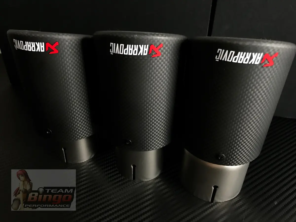 Akrapovic Genuine Carbon Fibre Exhaust Tips Various Sizes 1