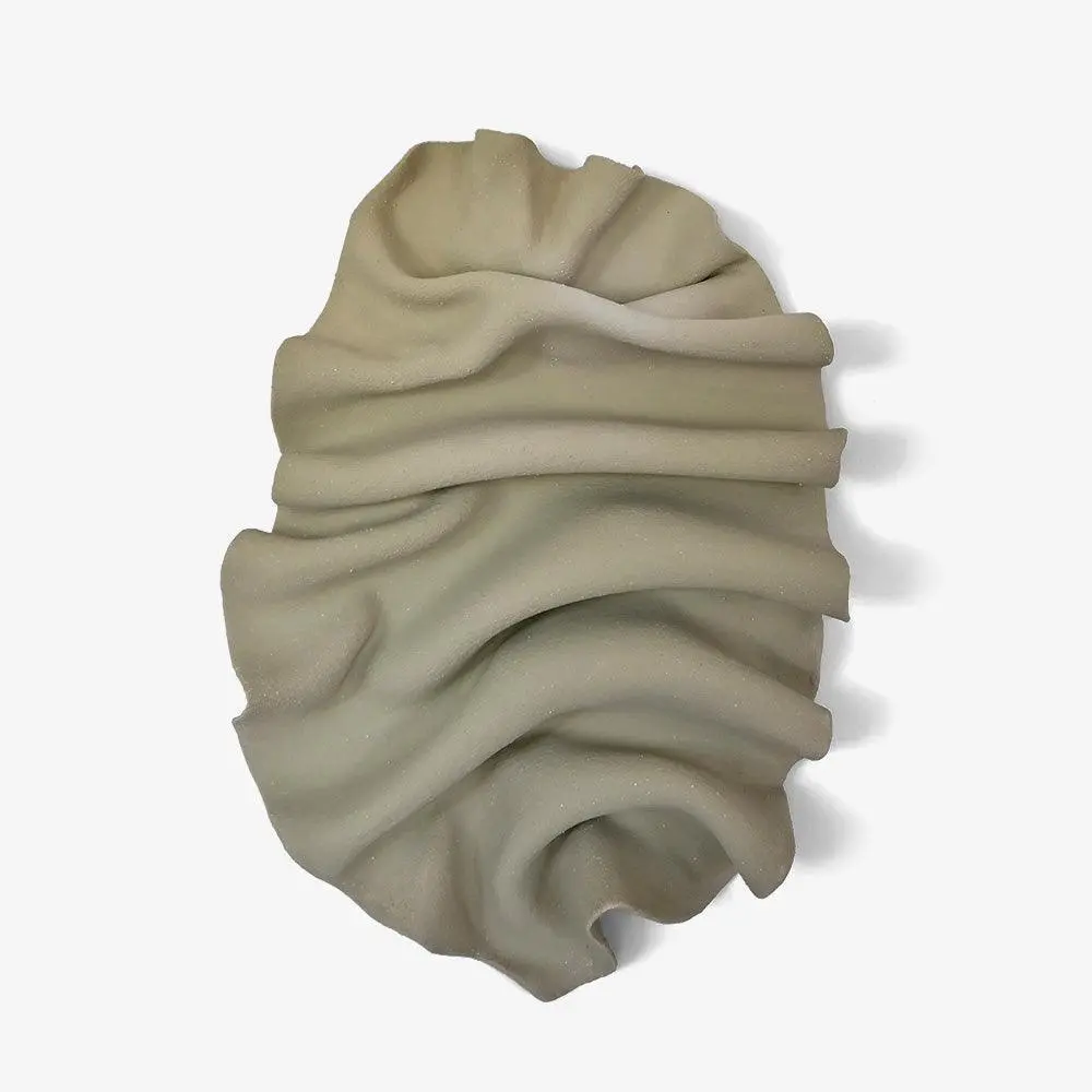 Wave Wall Sculpture (Sage) 1