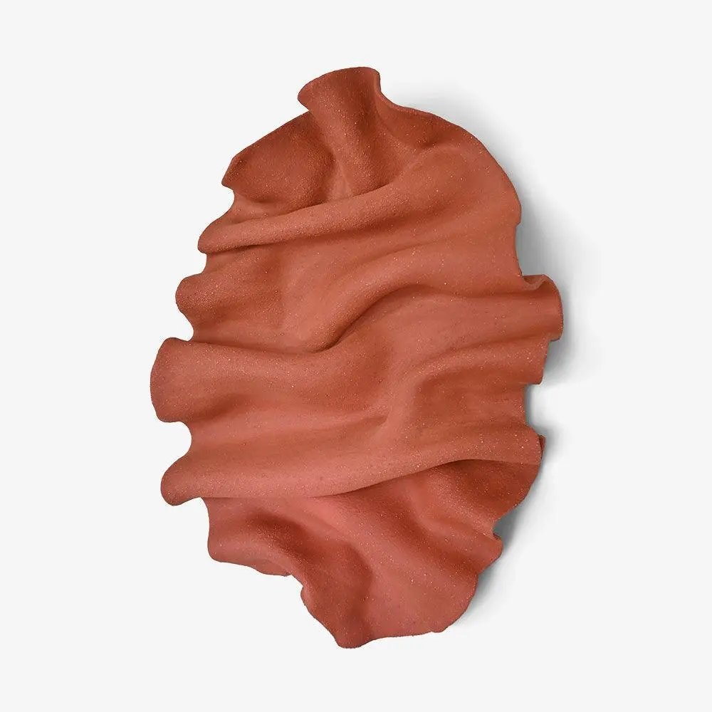 Wave Wall Sculpture (Terracotta) 1