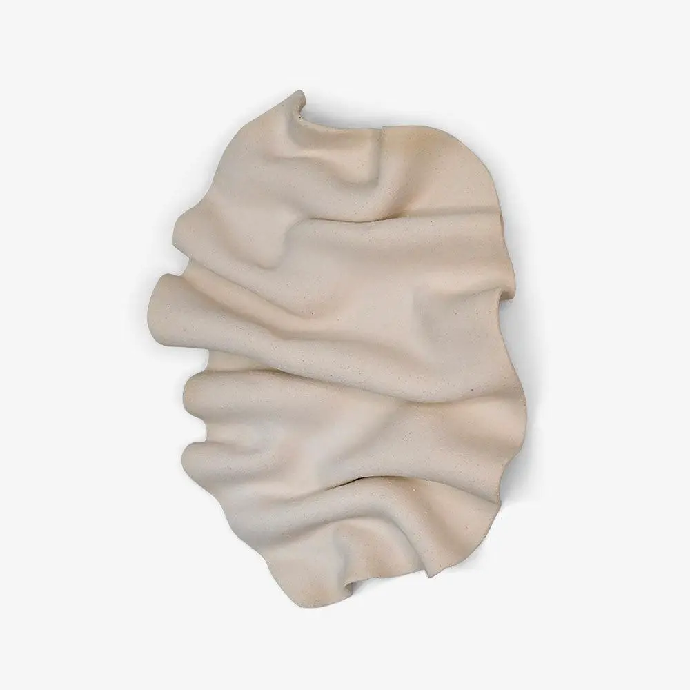 Wave Wall Sculpture (Butter) 1