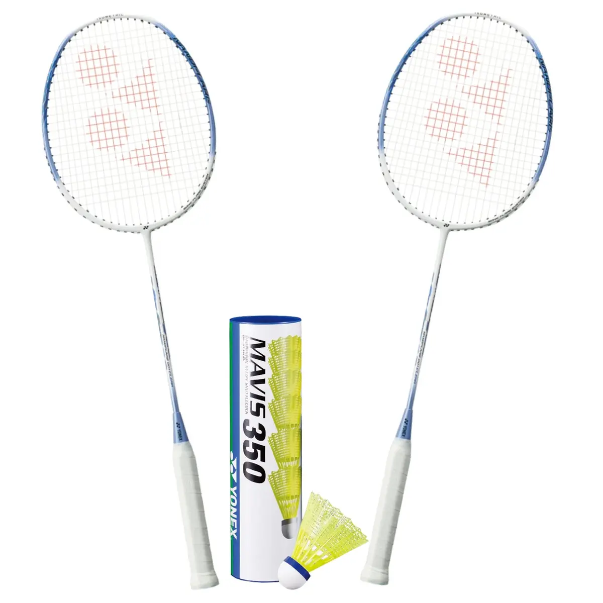 Yonex Badminton Combo Set (2 Nanoflare 001 Clear Rackets + 1 Tube Of Mavis 350 Shuttlecock) 1