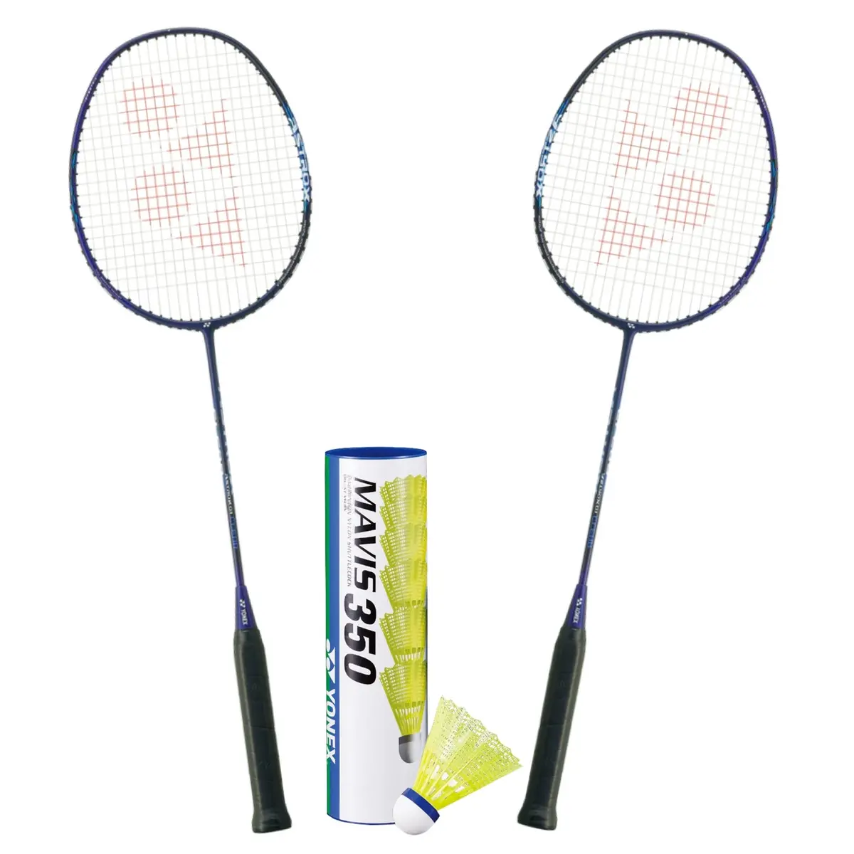 Yonex Badminton Combo Set (2 Astrox 01 Clear Rackets + 1 Tube Of Mavis 350 Shuttlecock) 1