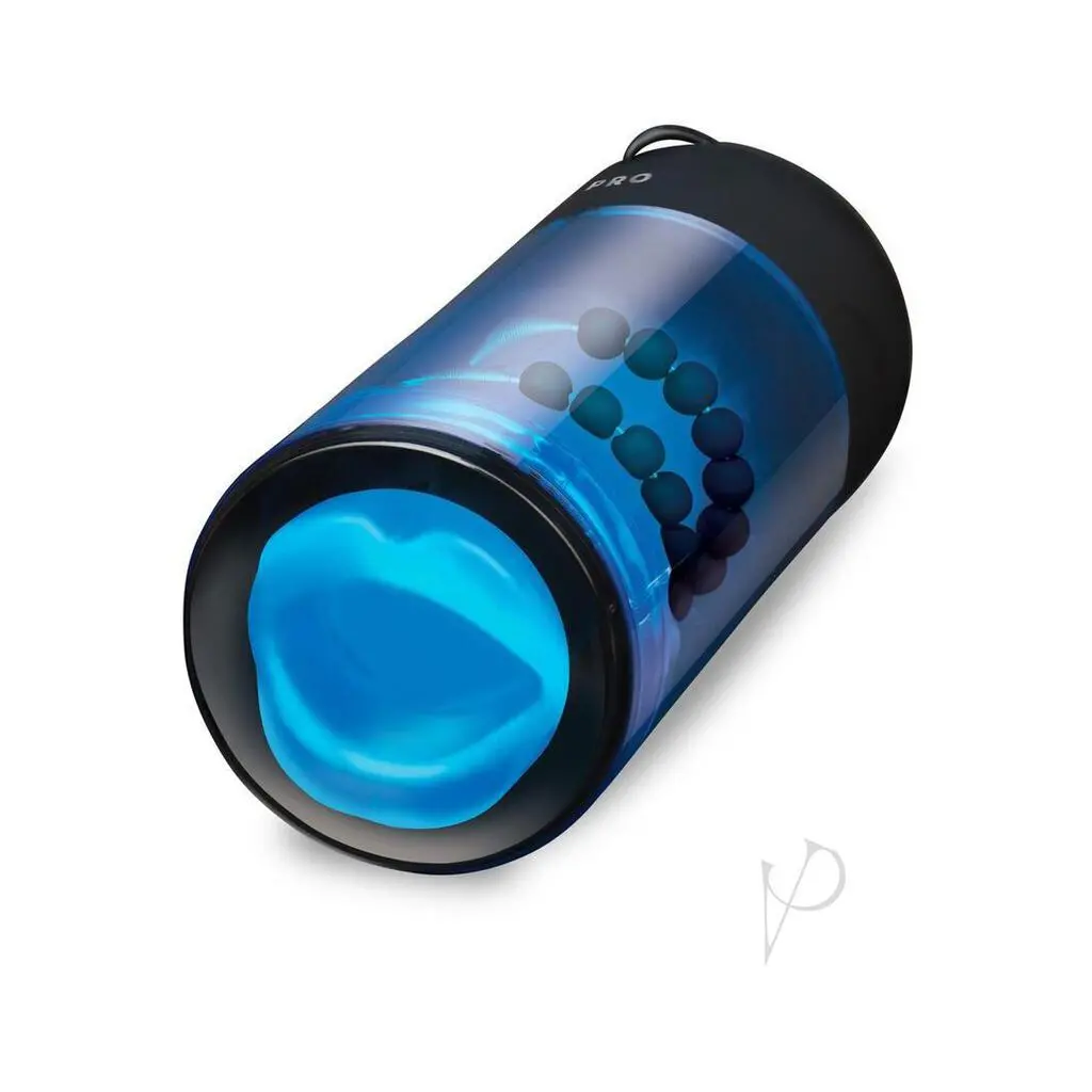 Zolo Blowpro Vibrating Simulator Masturbator With Bullet - Blue/Black 1