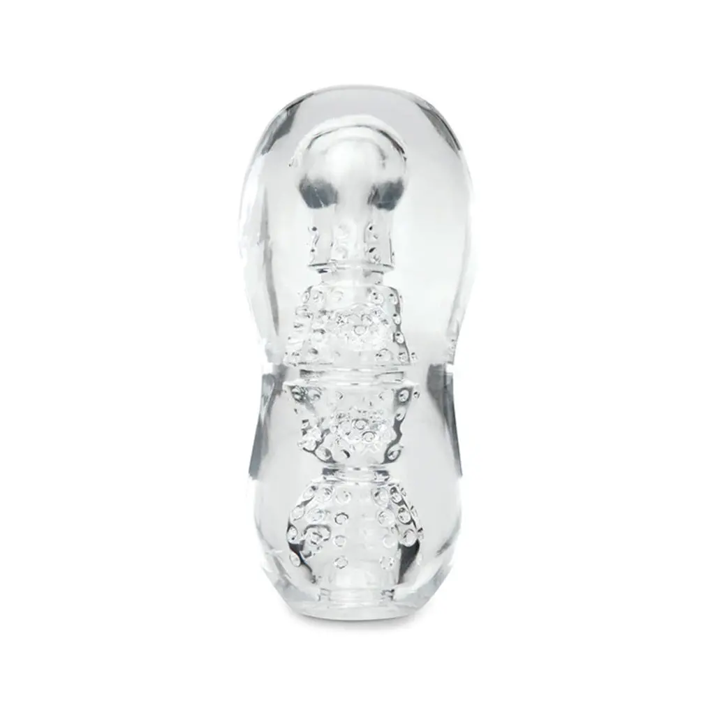 Zolo Gripz Dotted Stroker - Clear 1