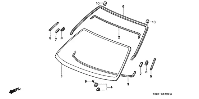 Ek Windshield Molding 1