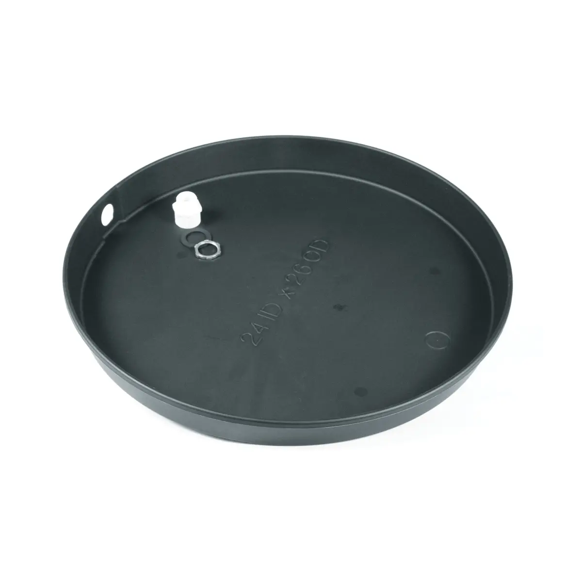 Wh Drain Pan - 24" Id Plastic W/Pvc Fitting (E/F) 1