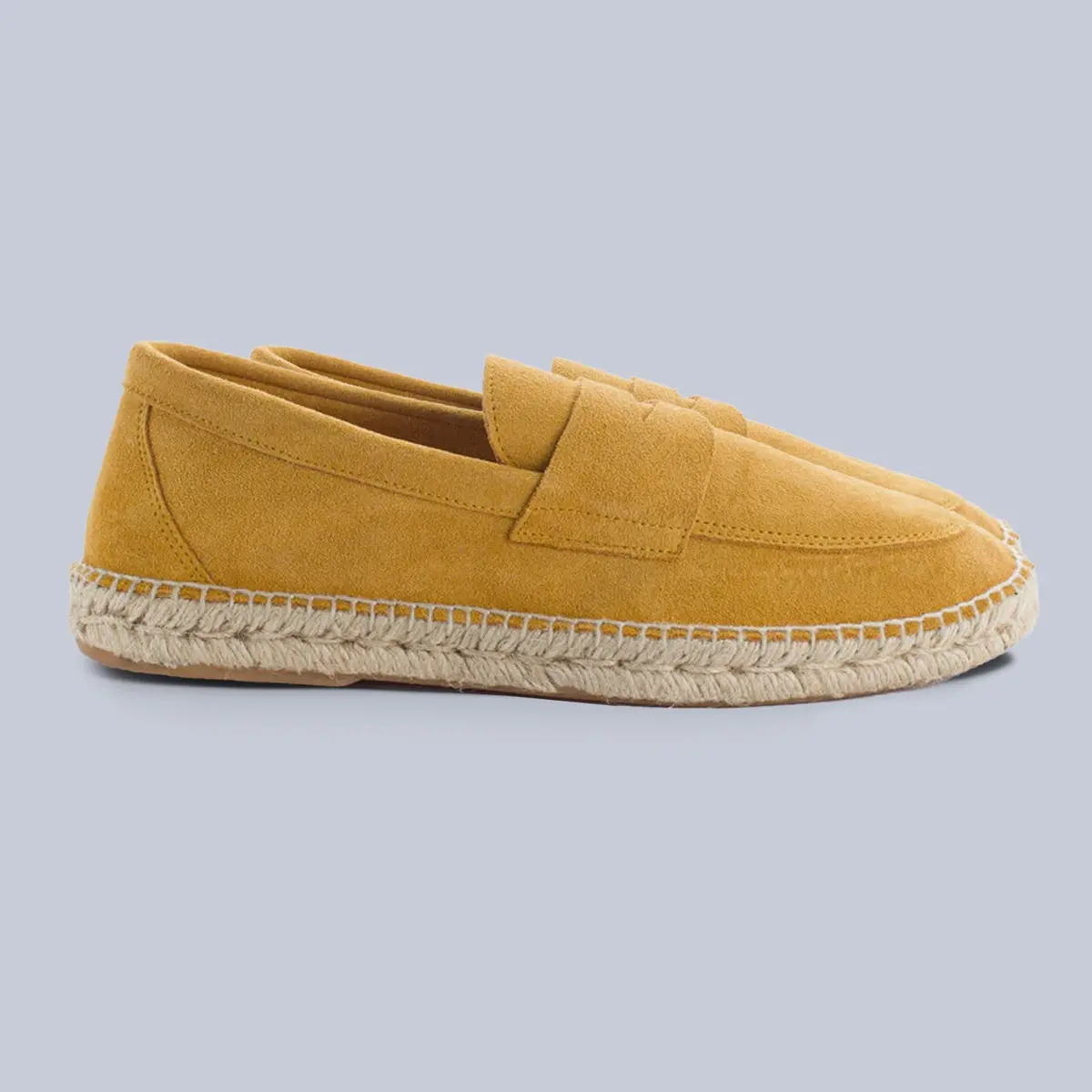 Dark Yellow Suede Espadrilles 1