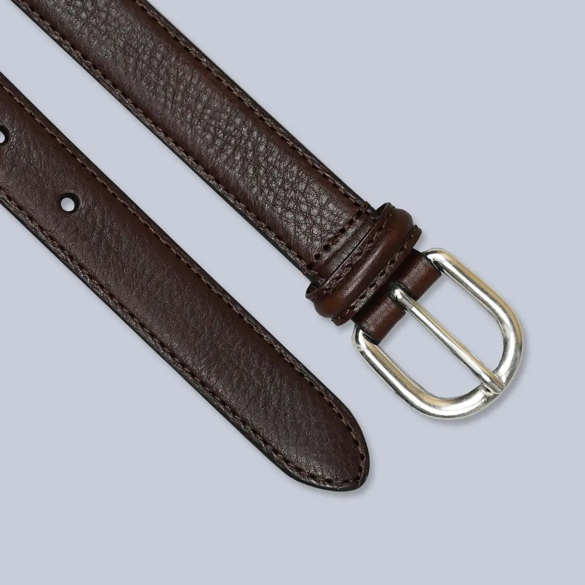 Brown Leather 25Mm Belt 1
