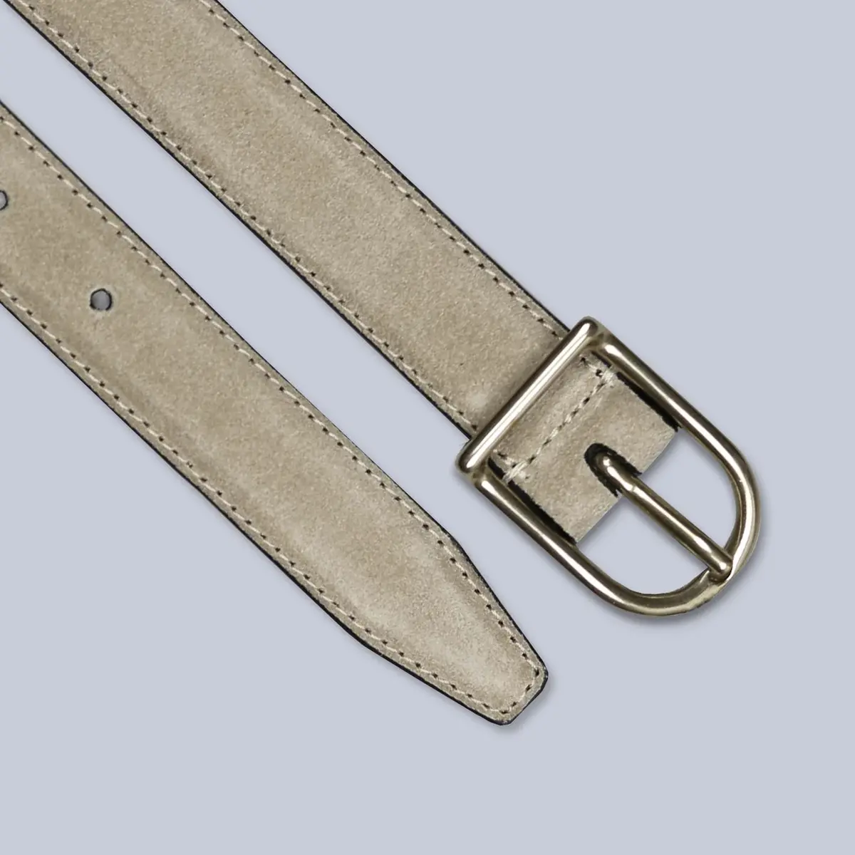 Sand Suede Leather 25Mm Belt 1