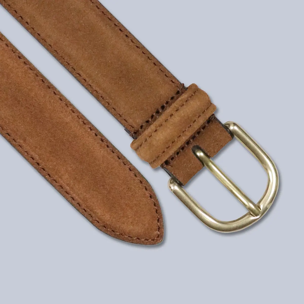 Snuff Suede Leather Belt 1