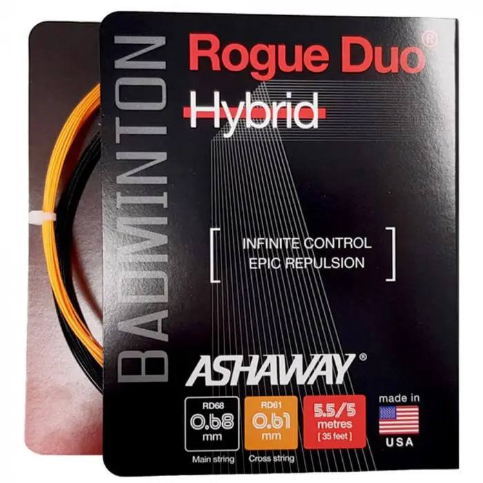 Ashaway Rogue Duo Hybrid Badminton String Set (10.5M) 1