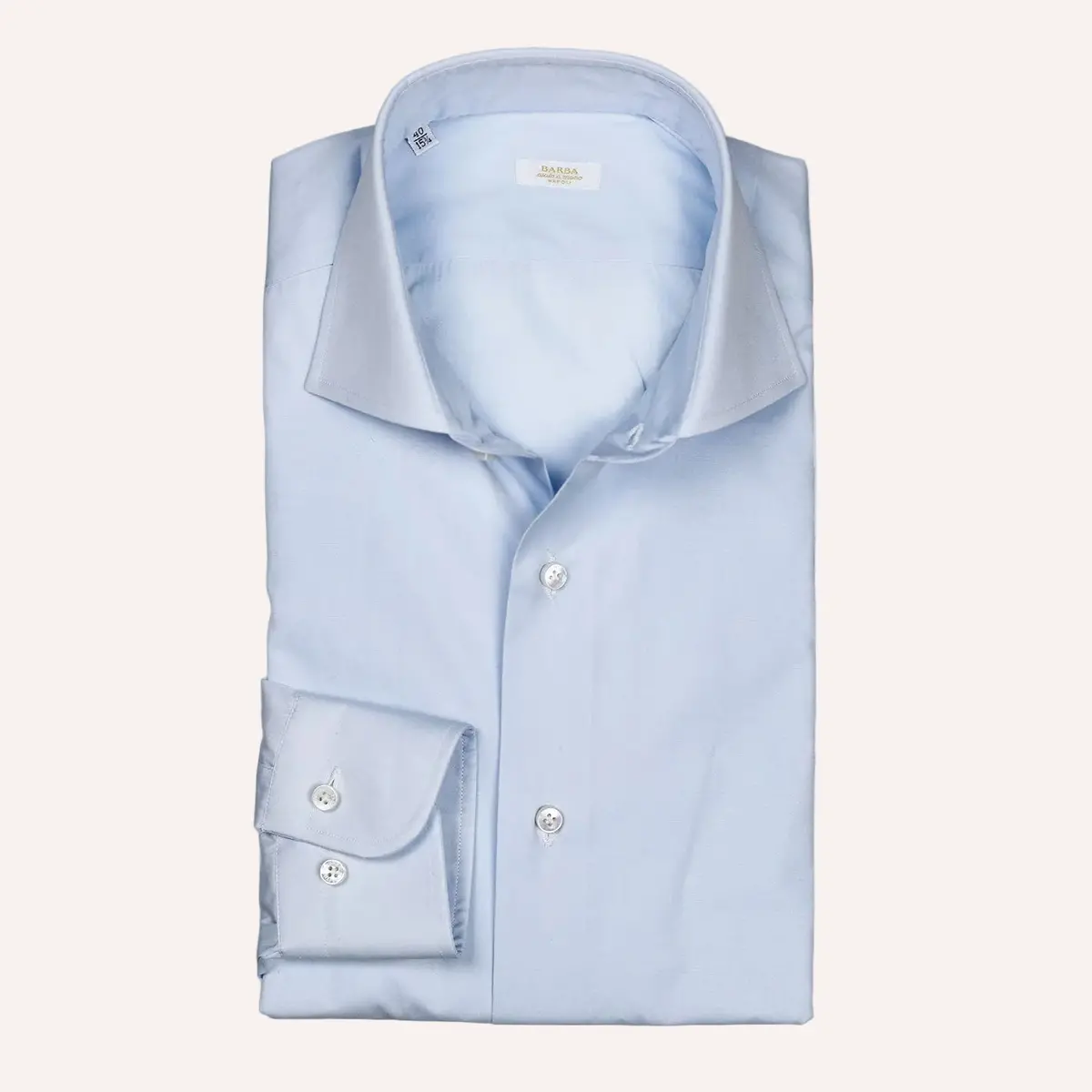 Light Blue Poplin Regular Fit Cutaway Shirt 1