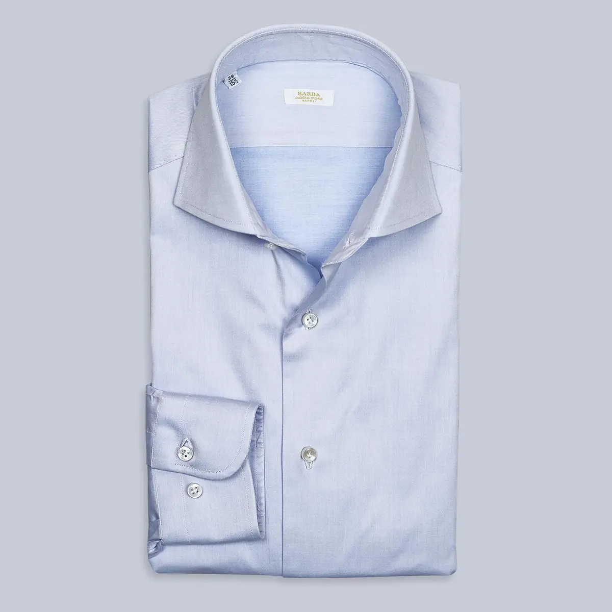 Light Blue Twill Regular Fit Cutaway Shirt 1