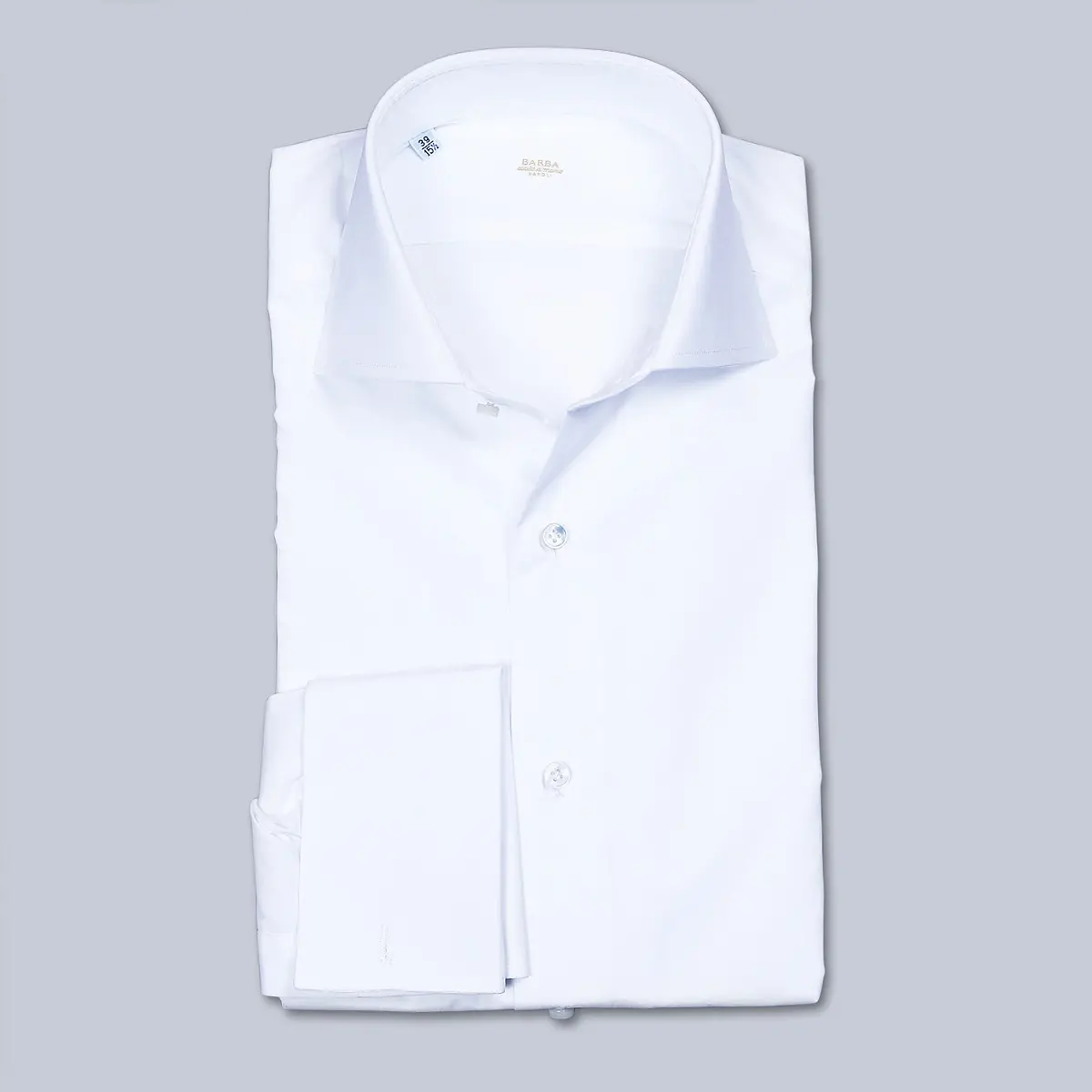 White Double Cuff Regular Fit Handmade Shirt 1