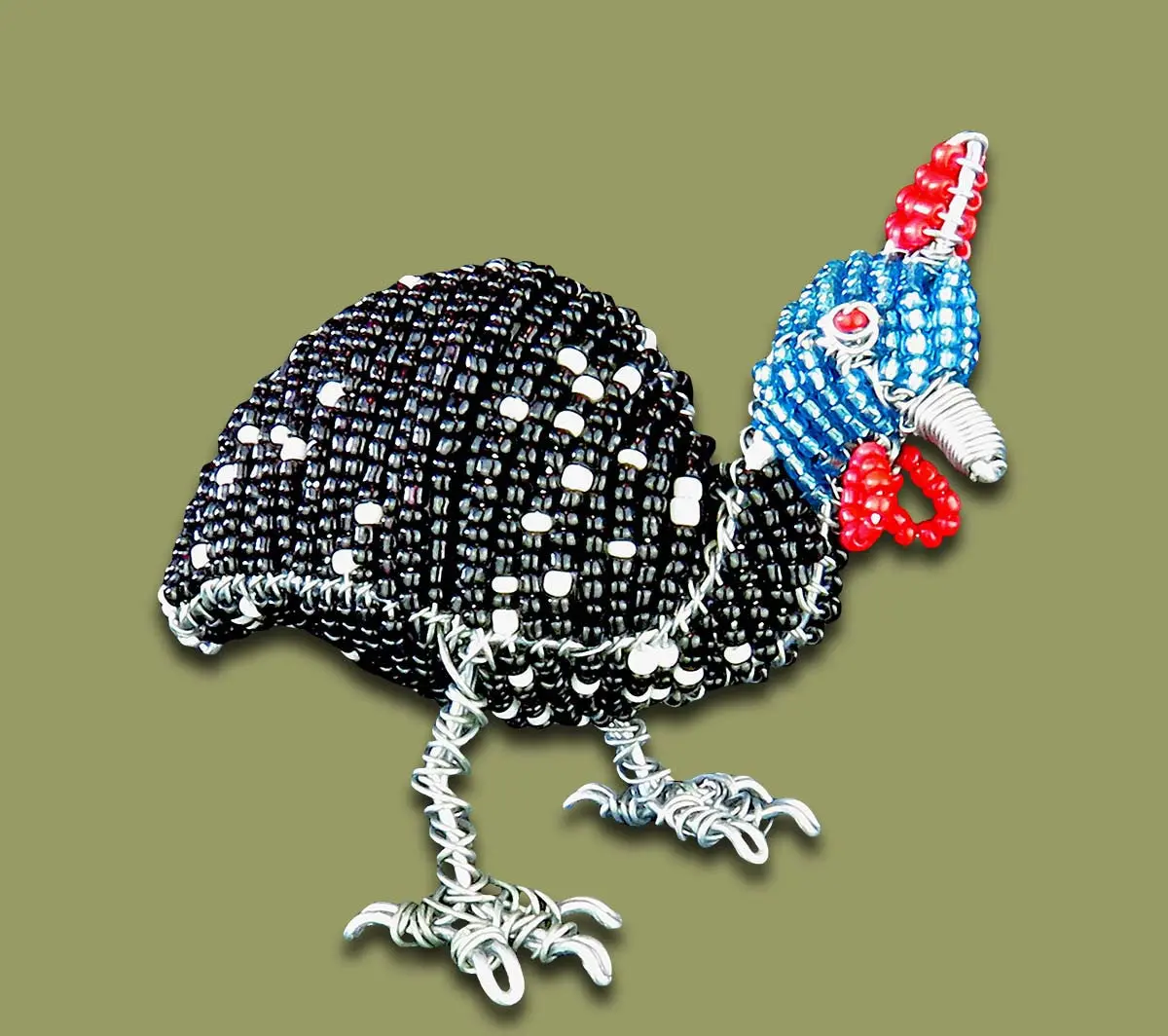 Black Beaded Guineafowl 1