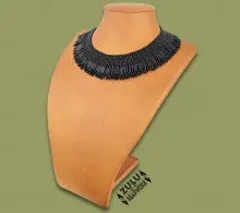 Beaded Thandi Necklace Black 1
