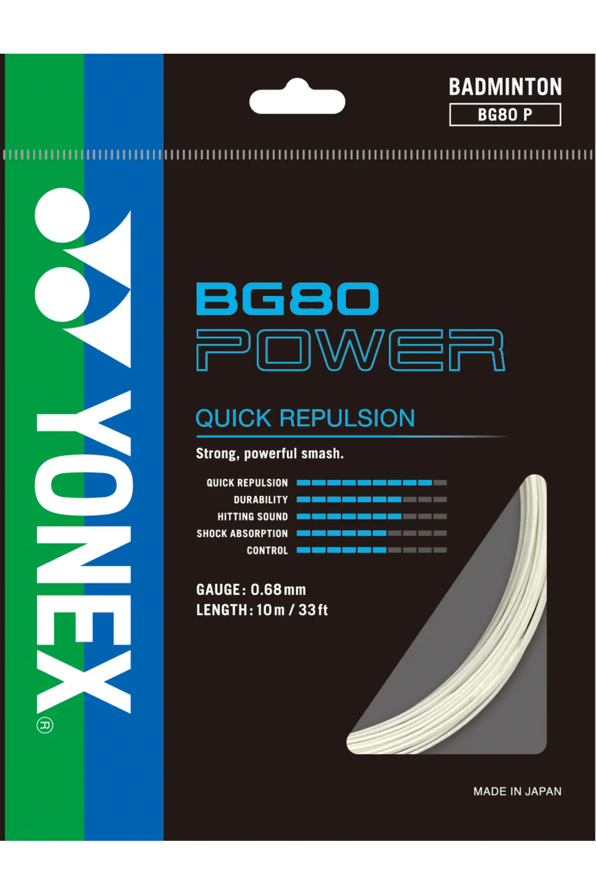 Yonex Bg-80 Power Badminton String Set 10M 1