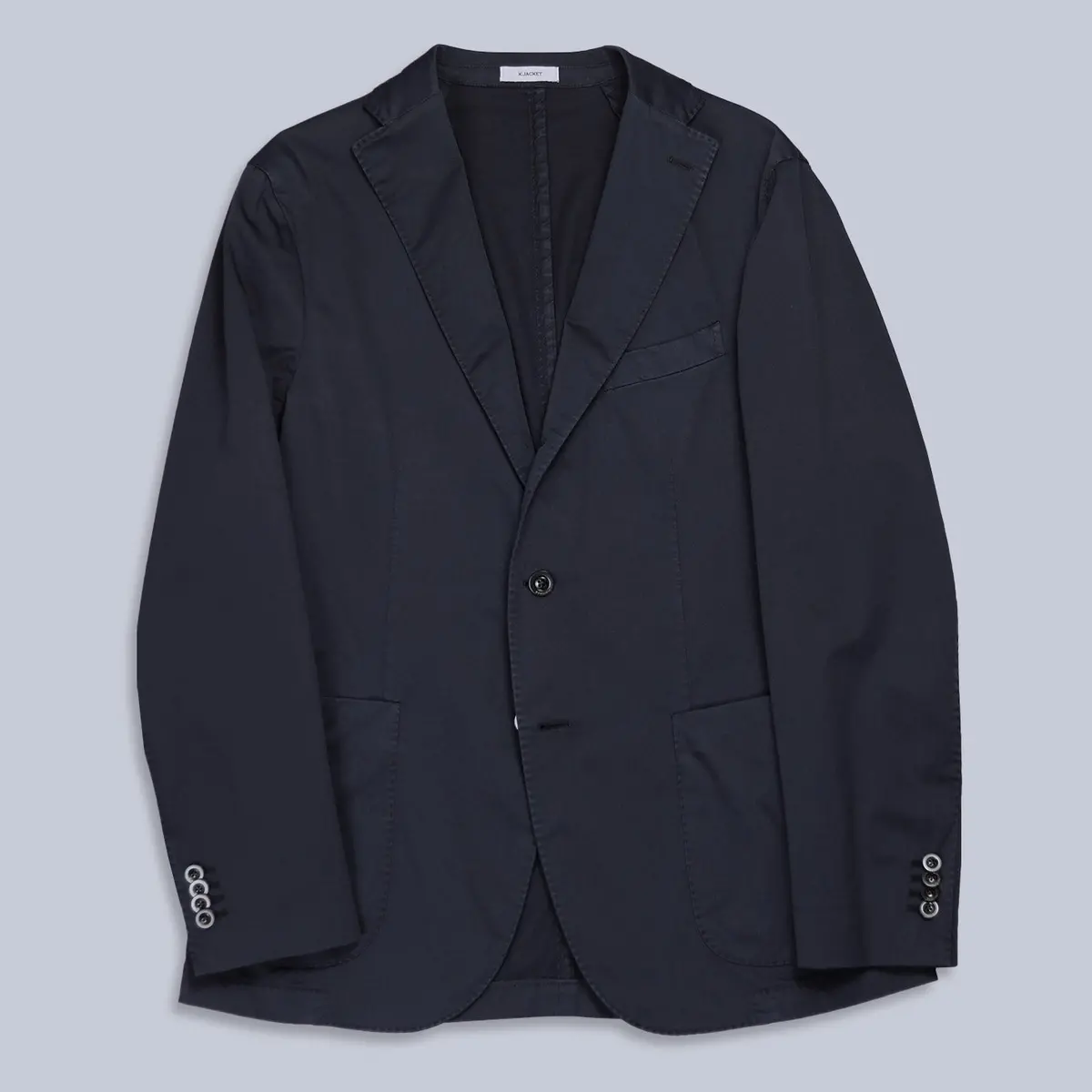 Navy Cotton Blazer 1