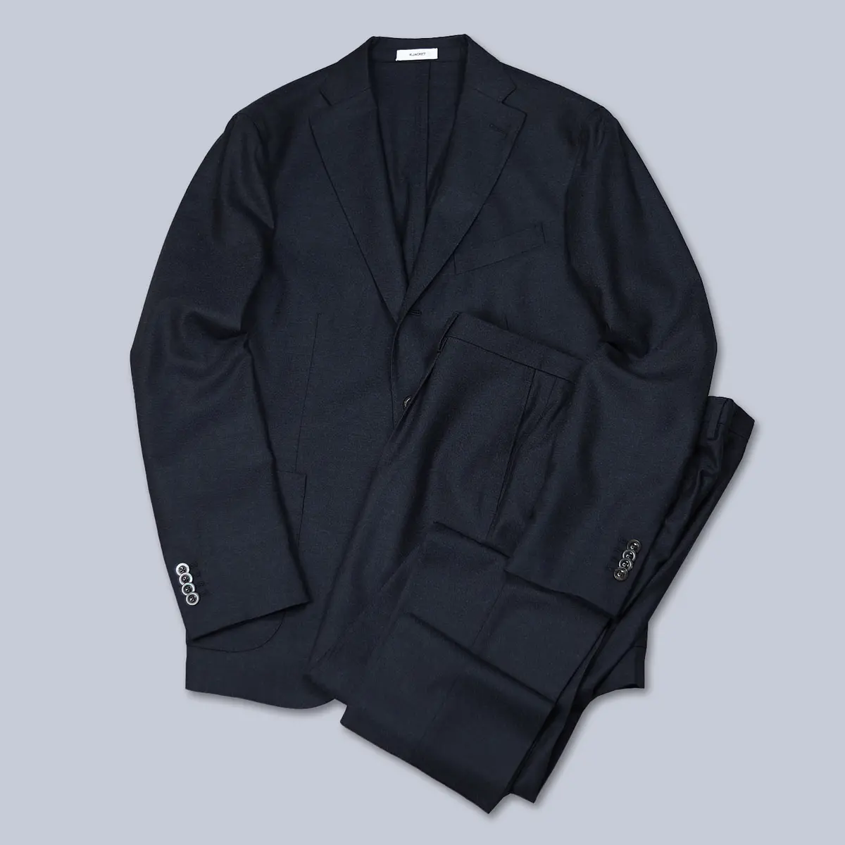 Navy Virgin Wool Suit 1