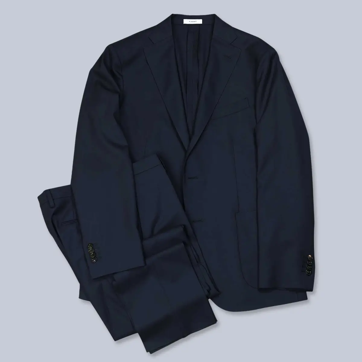 Navy Lightweight Virgin Wool Suit 1