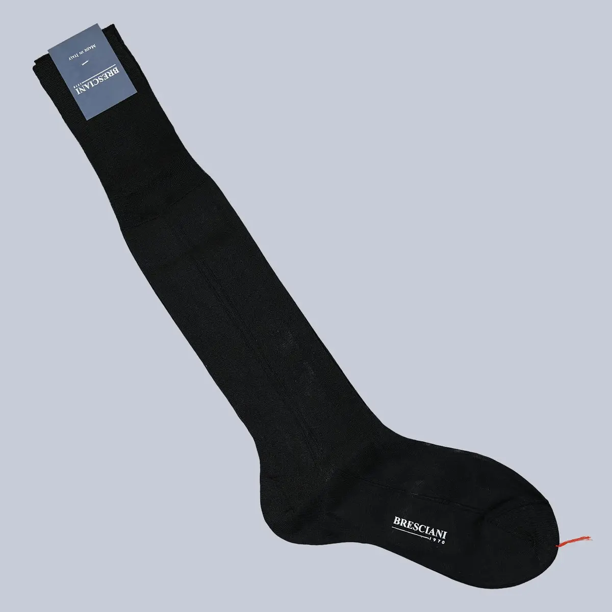 Black Silk Tuxedo Over The Calf Socks 1