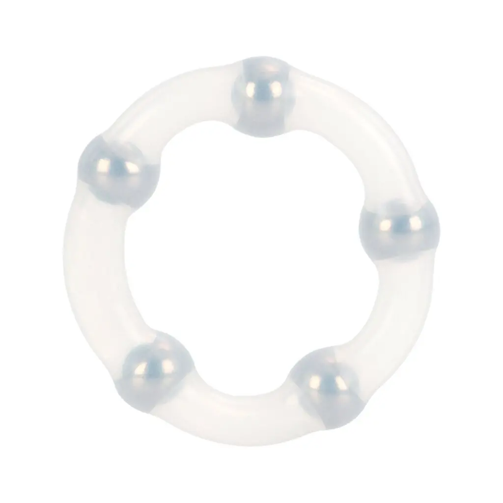 Metallic Bead Ring - Clear 1